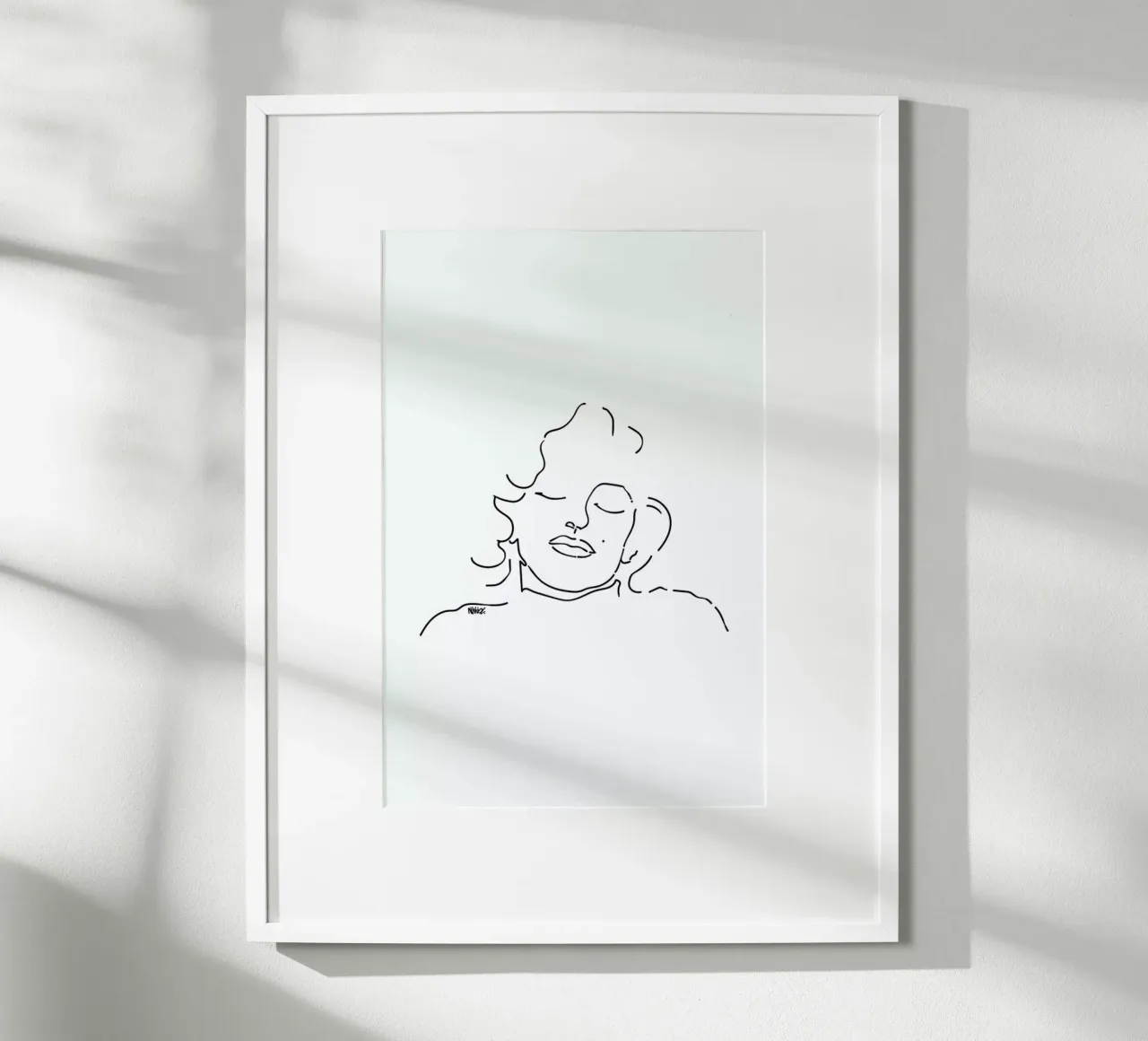 Monroe poster con telaio in legno da Ninhol