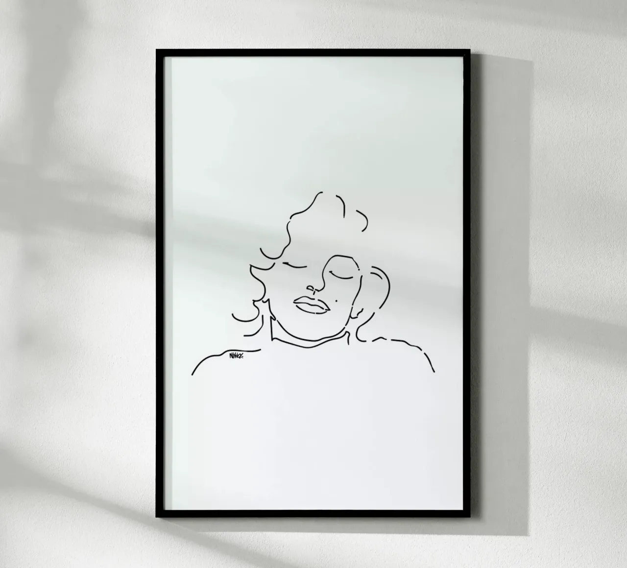 Monroe poster con telaio in legno da Ninhol