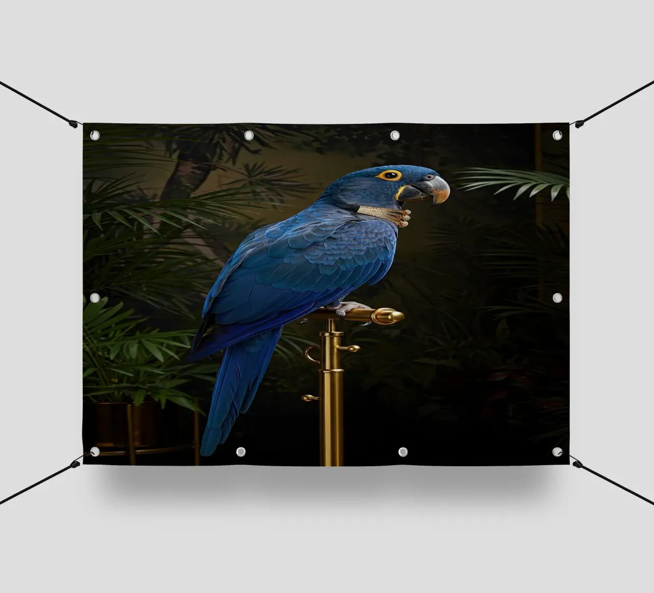 Ara blu telo in pvc da Pawtrait Studio