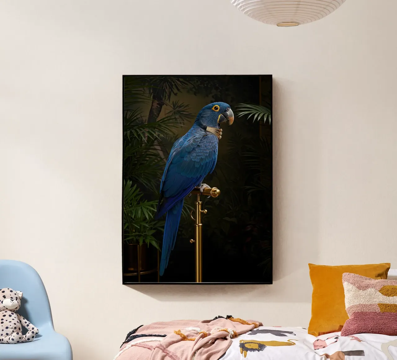 Ara blu plexiglass da Pawtrait Studio