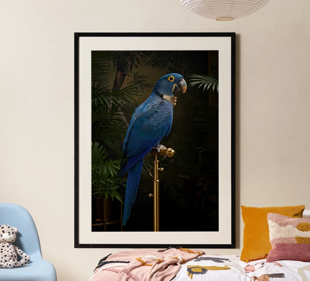 Ara blu poster da Pawtrait Studio