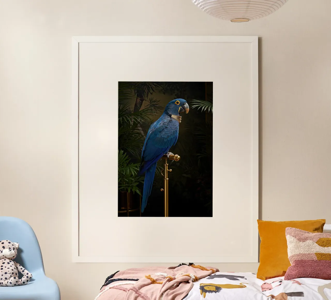 Ara blu poster da Pawtrait Studio