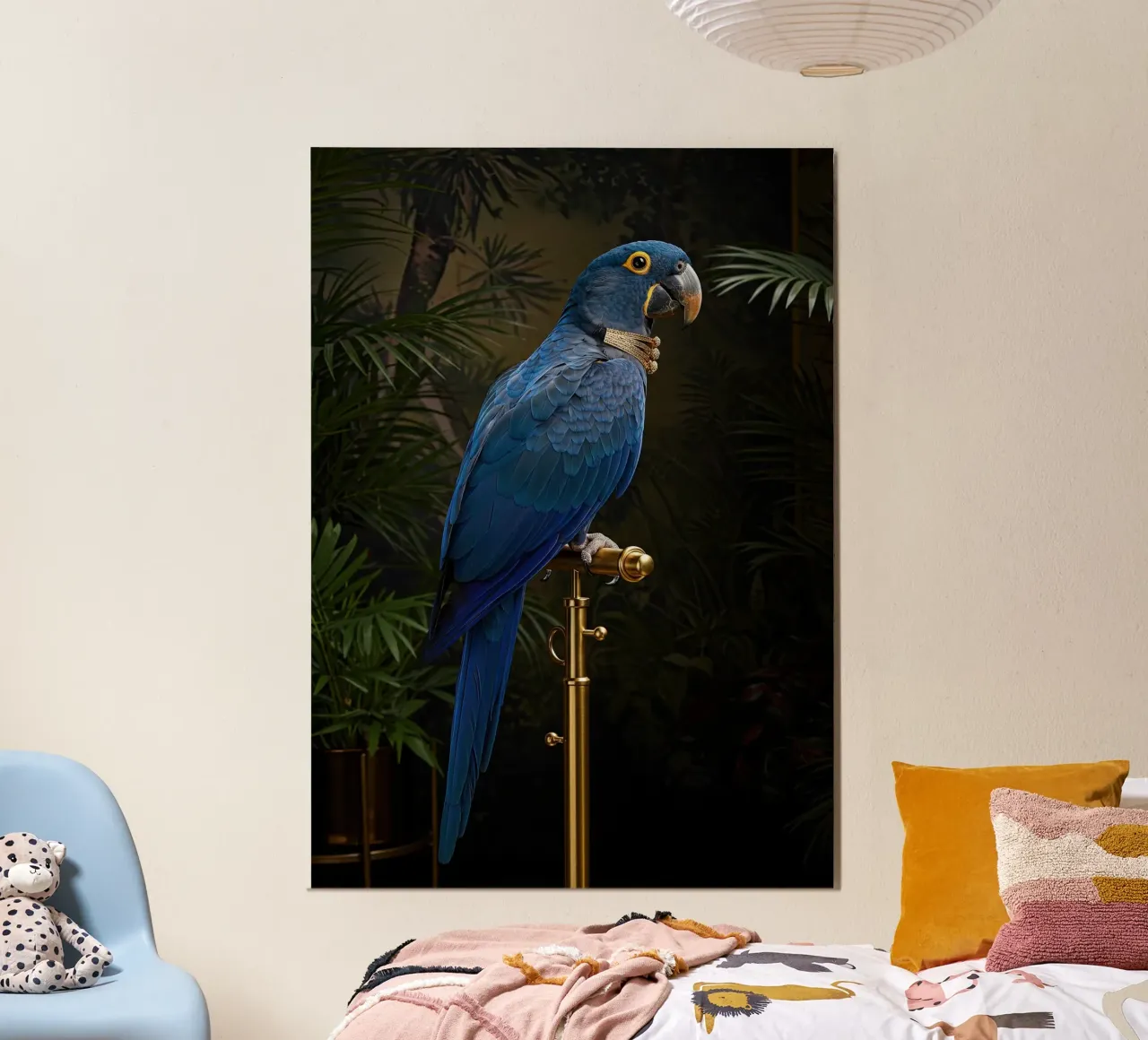 Ara blu poster da Pawtrait Studio