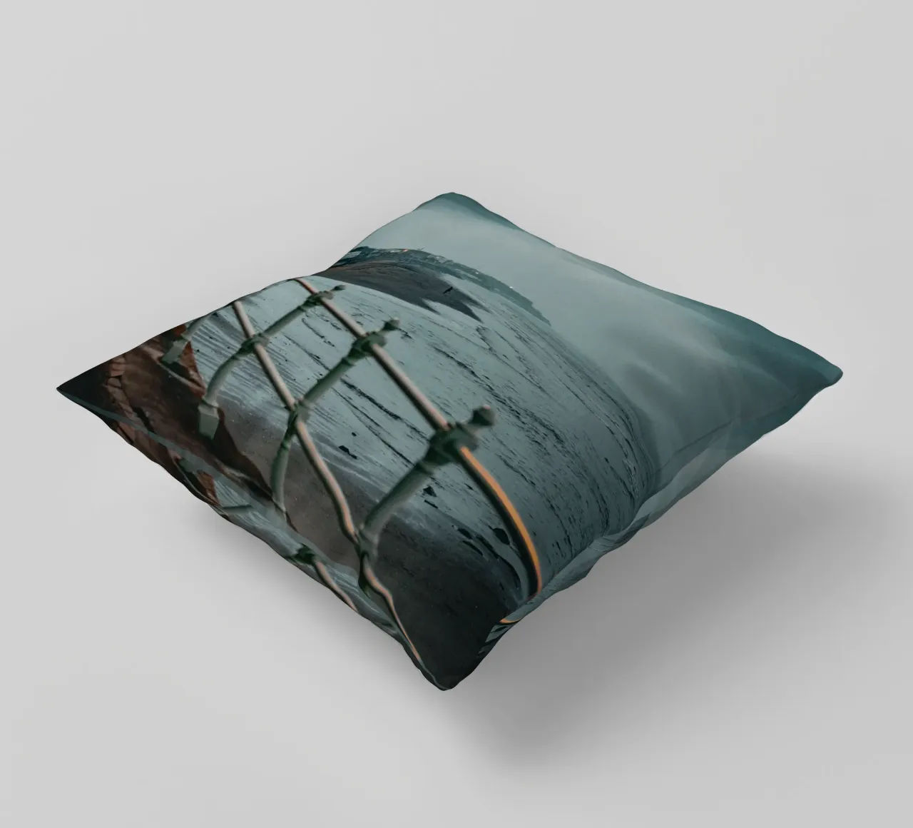 Portobello Beach, Edinburgh, Photography decorative cushion by Jule Shnc