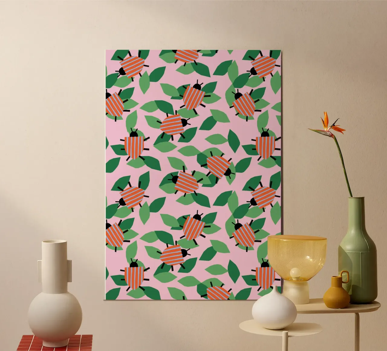 Käfer und Blätter poster da Lisa Jasmin Bauer