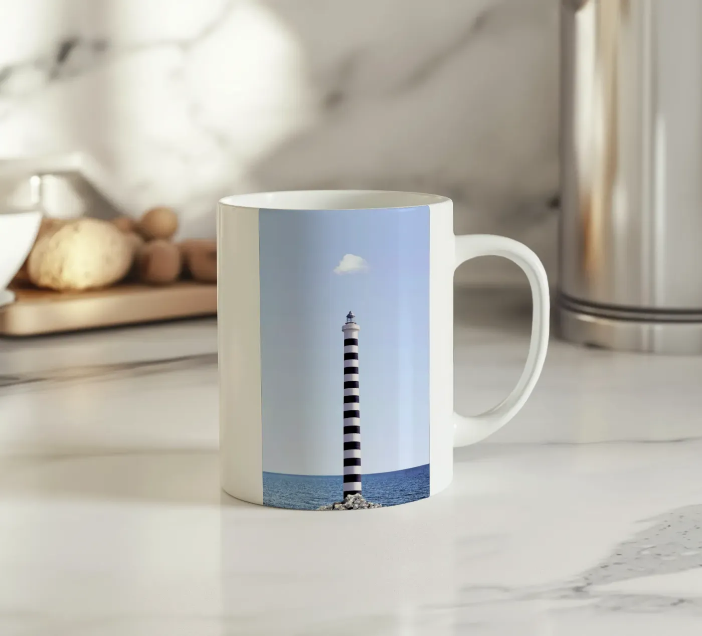 Lighthouse ceramic mug by Rupert Höller