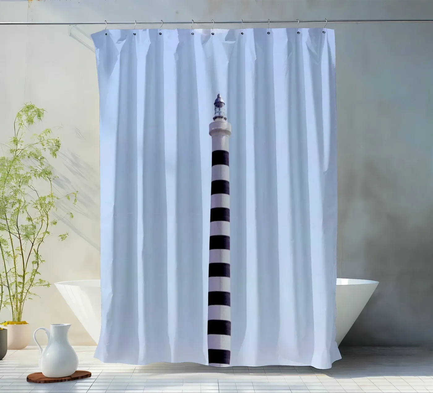 Lighthouse Duschvorhang von Rupert Höller