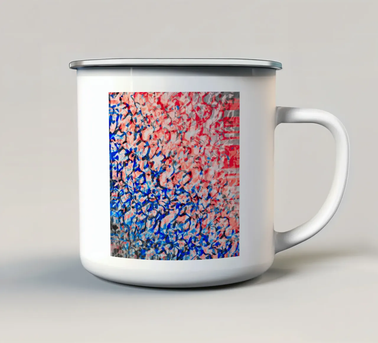 Crystal_Sheet_Red_XRP tazza in smalto da Crypto_Jungle