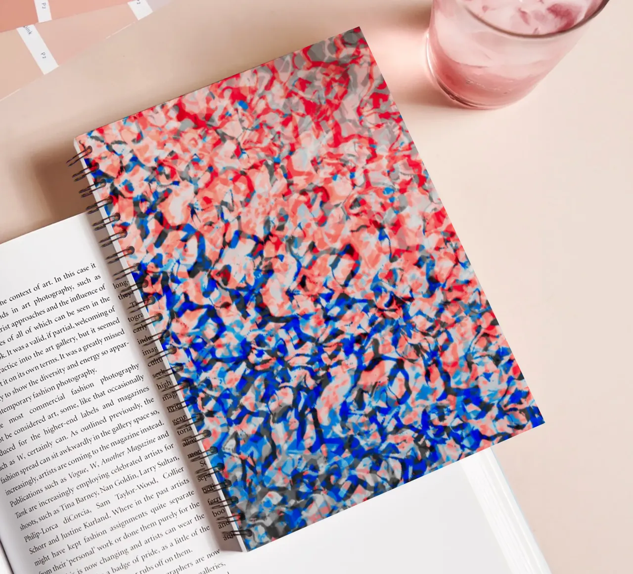 Crystal_Sheet_Red_XRP spiral notebook by Crypto_Jungle