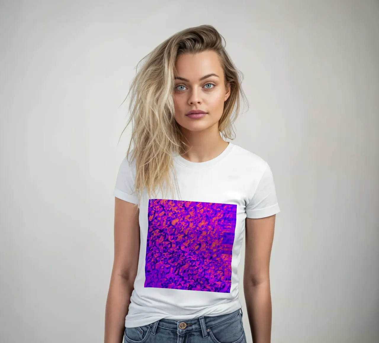 Crystal_Sheet_Riker_XRP women's fitted t-shirt by Crypto_Jungle