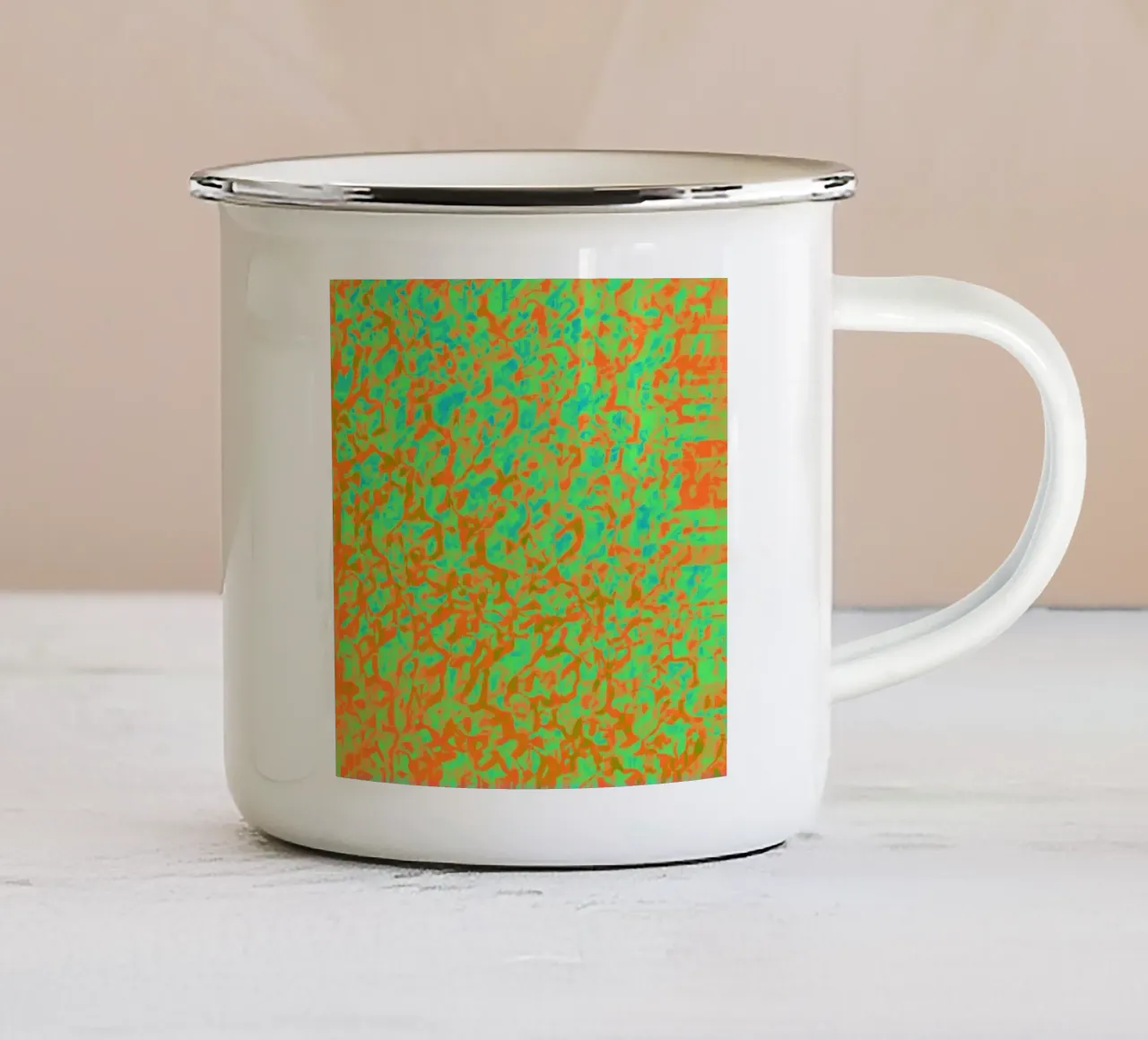 Crystal_Sheet_Green_XRP tazza in smalto da Crypto_Jungle