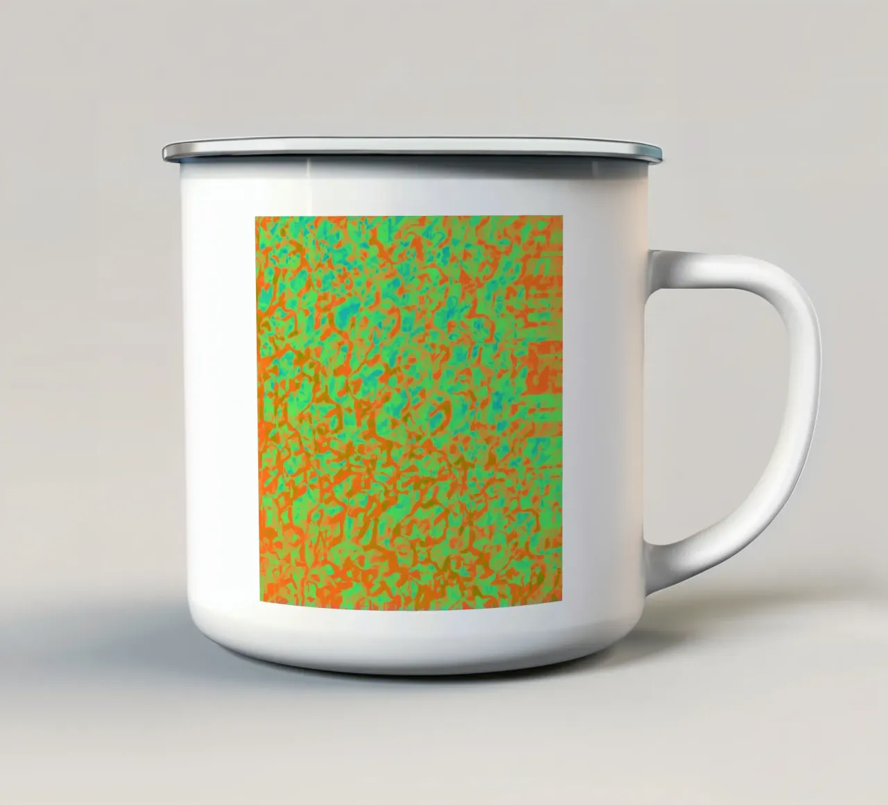 Crystal_Sheet_Green_XRP tazza in smalto da Crypto_Jungle