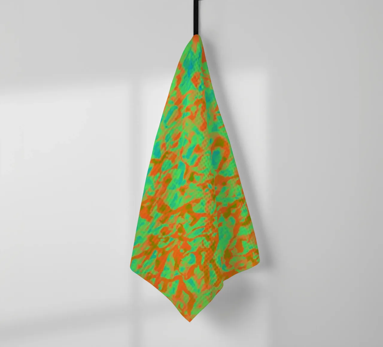 Crystal_Sheet_Green_XRP canovaccio da cucina da Crypto_Jungle