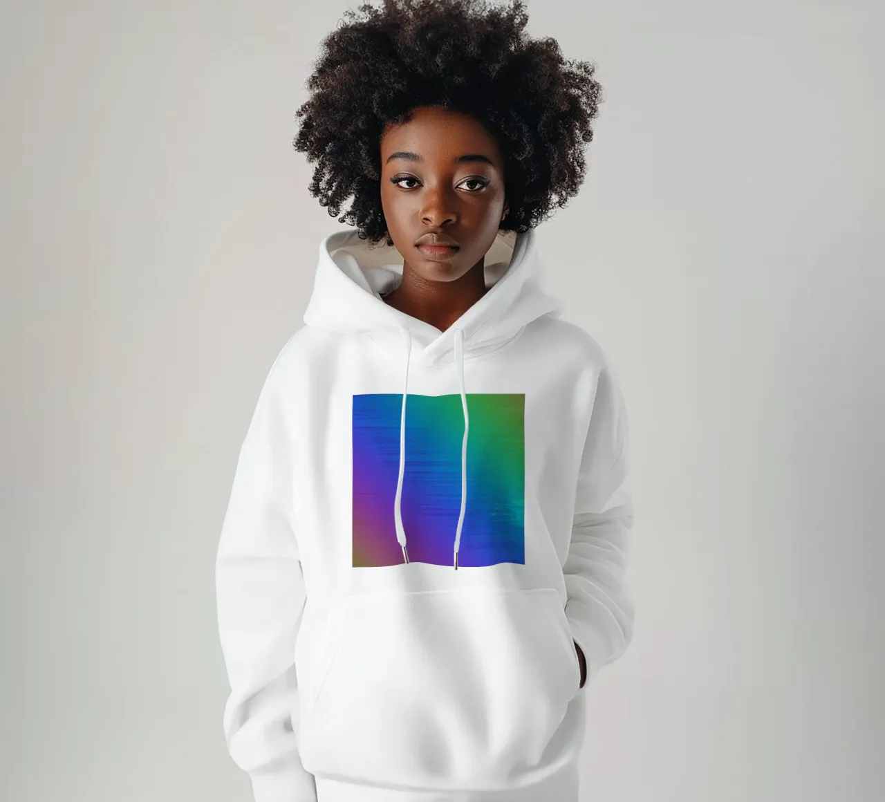 Rainbow_Pixel_AaveR felpa con cappuccio da Crypto_Jungle