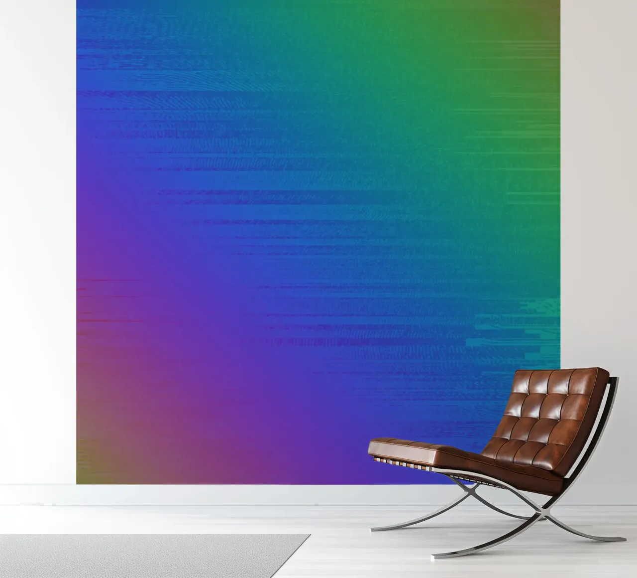 Rainbow_Pixel_AaveR fotobehang van Crypto_Jungle