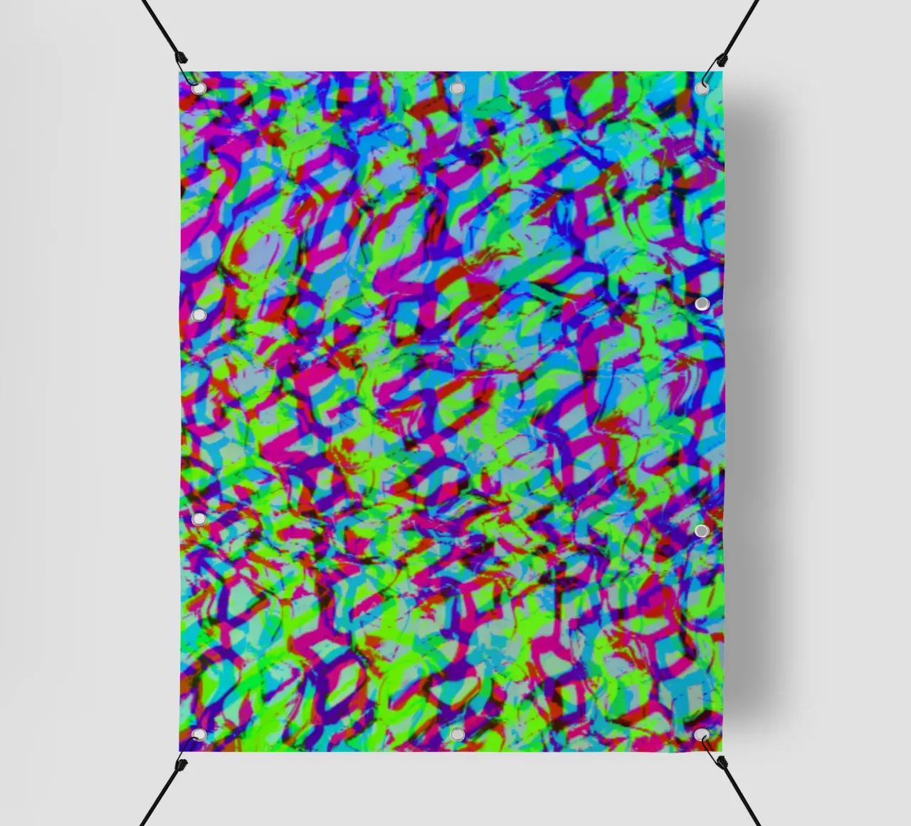 Textual_Green_XRP telo in pvc da Crypto_Jungle