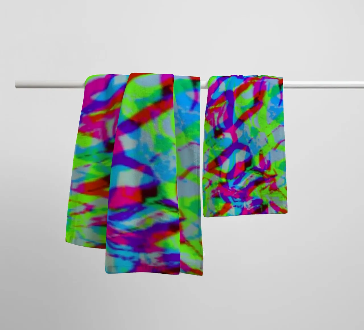 Textual_Green_XRP asciugamano da bagno da Crypto_Jungle