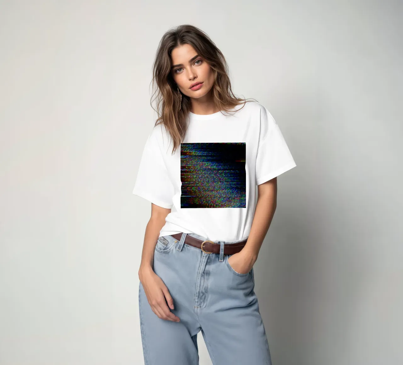 Rainbow_Pixel_Aave t-shirt da Crypto_Jungle