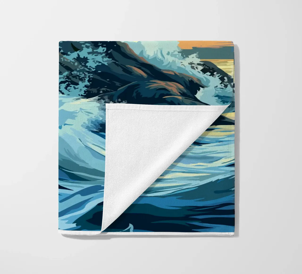 Faro in tempesta telo mare da pixelbull - medieval art and more