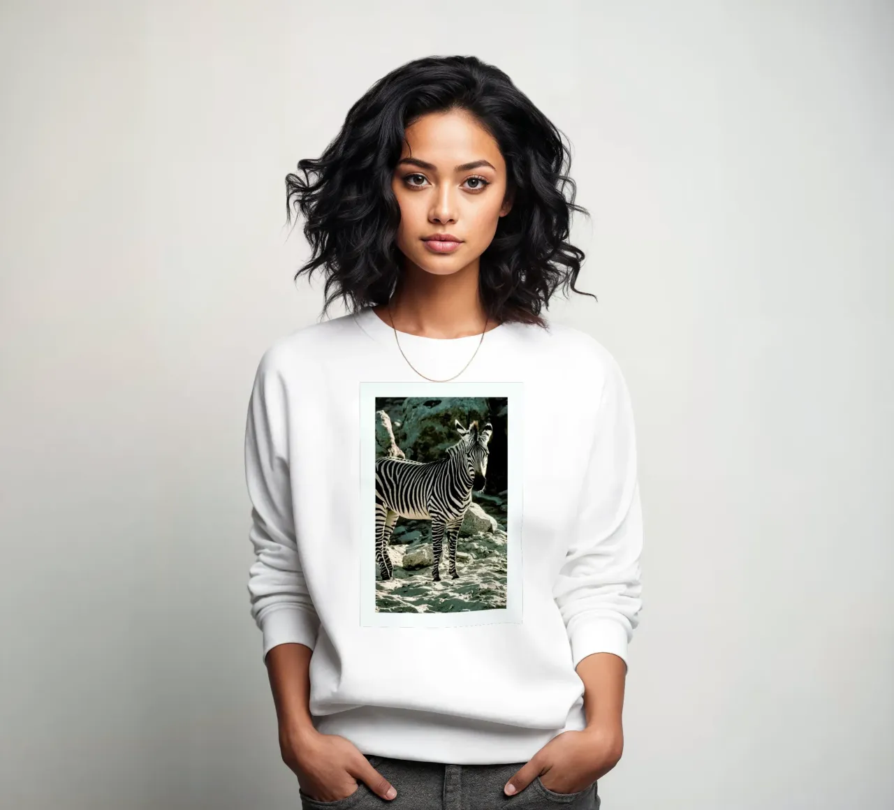 Zebra sweatshirt van Natural Kingdom