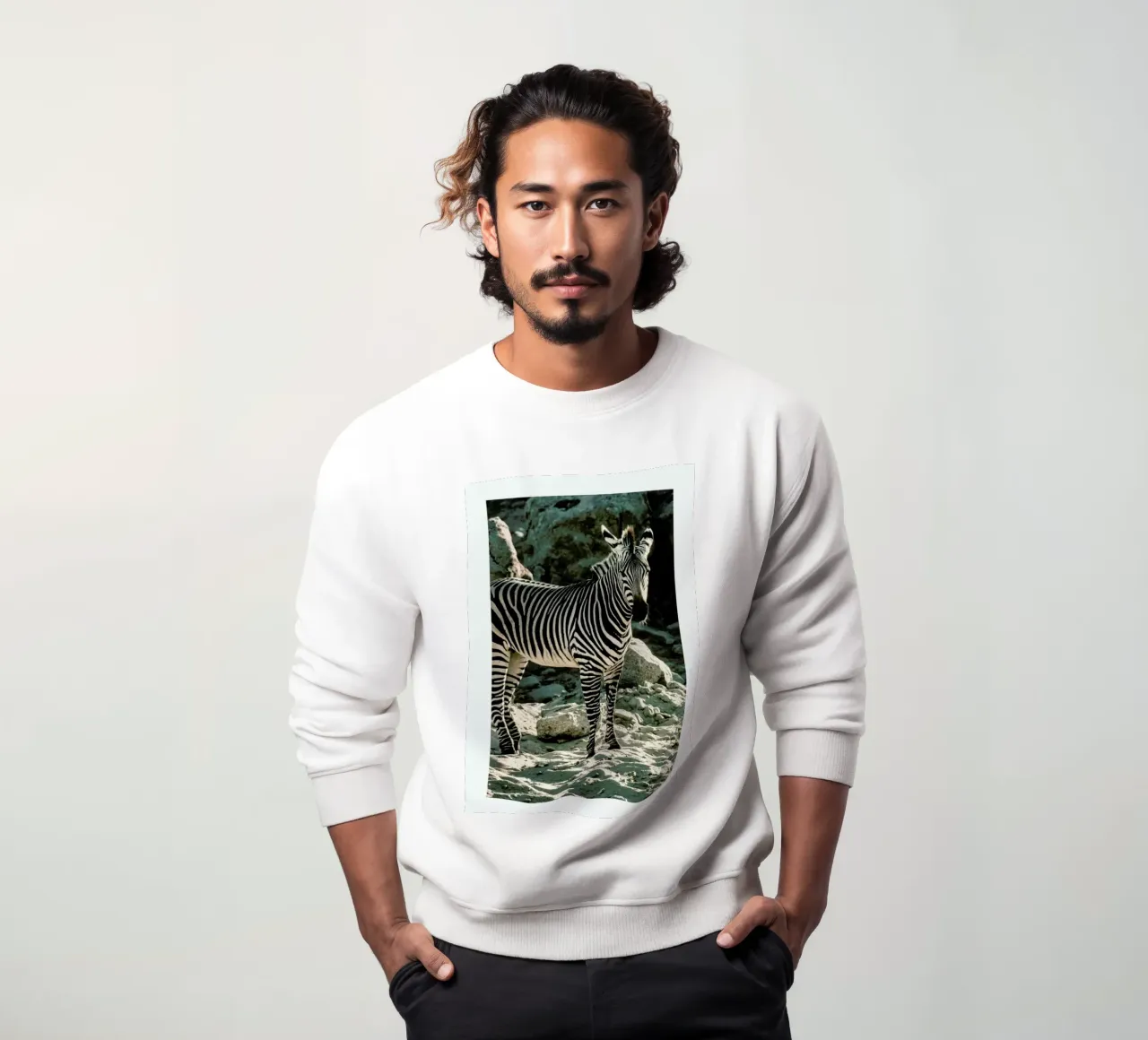 Zebra sweatshirt van Natural Kingdom