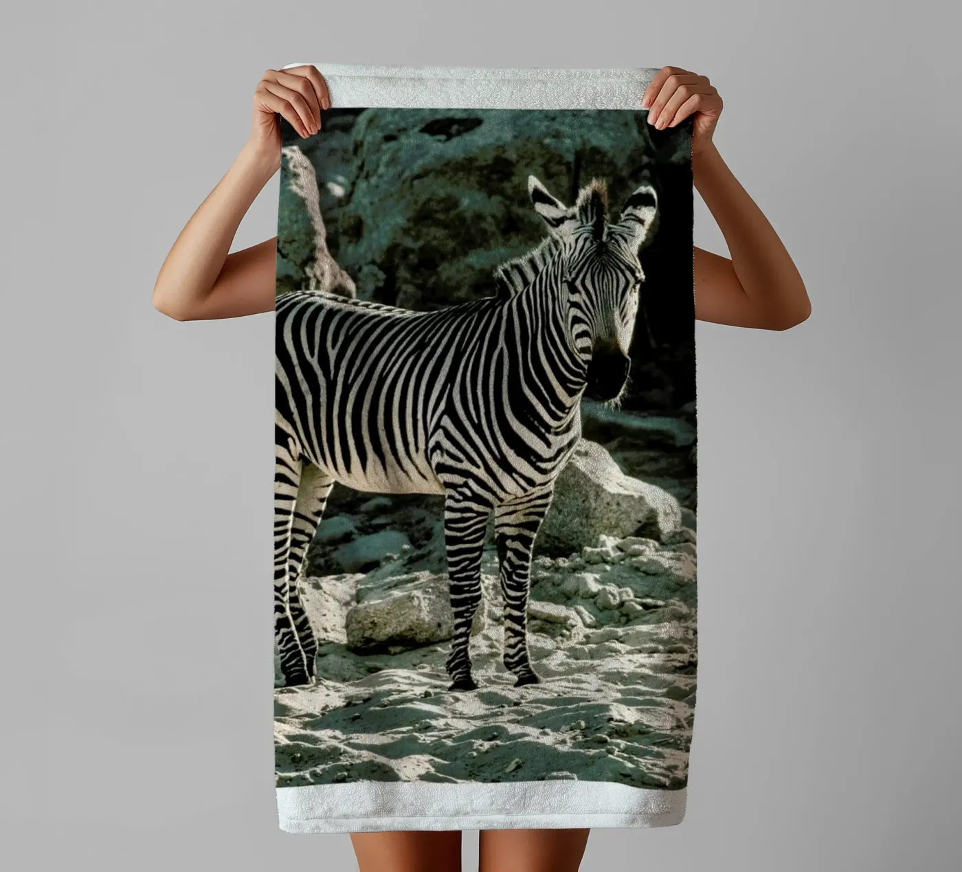 Zebra towel by Natural Kingdom