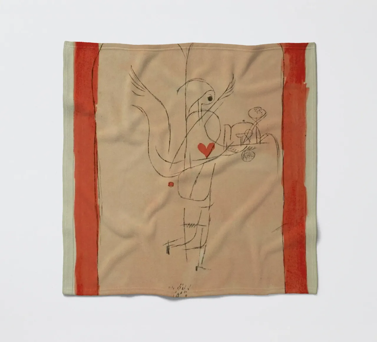Klee - A Guardian Angel Serves a Small Breakfast coperta in pile da ARTOTHEK