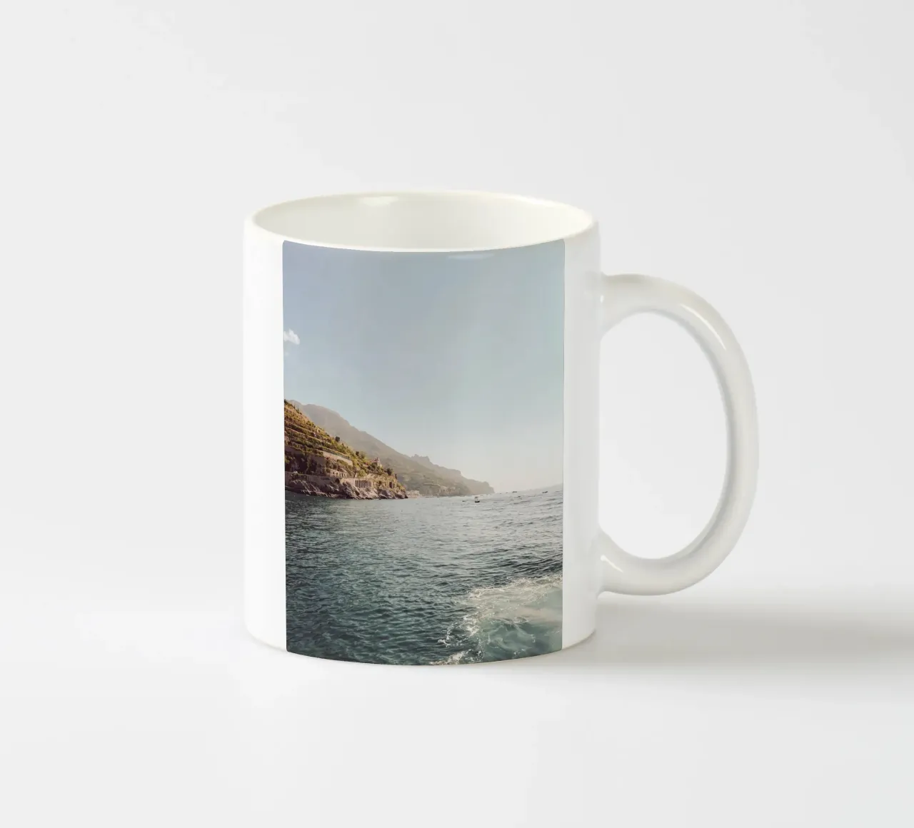 Amalfi Coast, Photography ceramic mug by Jule Shnc