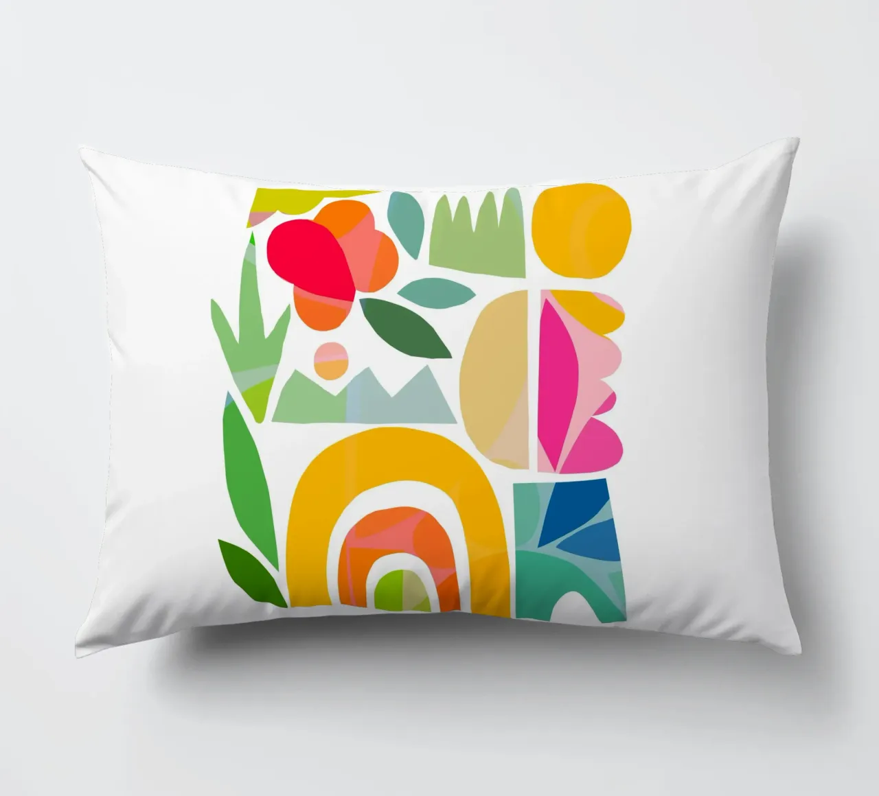 Forme astratte minime dell'estate 1 - Matisse Nature Cut-Out cuscino da Dominique Vari