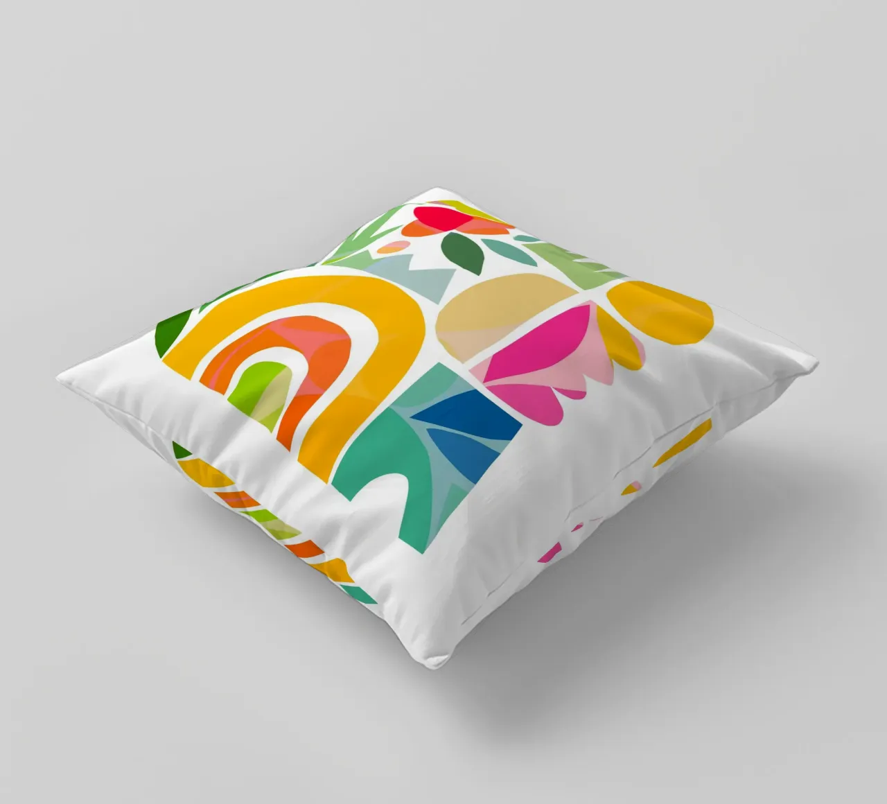 Forme astratte minime dell'estate 1 - Matisse Nature Cut-Out cuscino da Dominique Vari