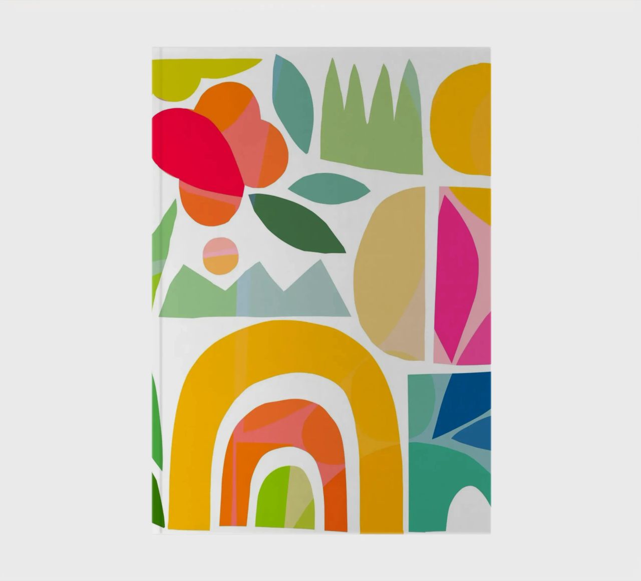 Minimal Abstract Shapes of Summer 1 • Matisse Nature Cut-Out notebook by Dominique Vari