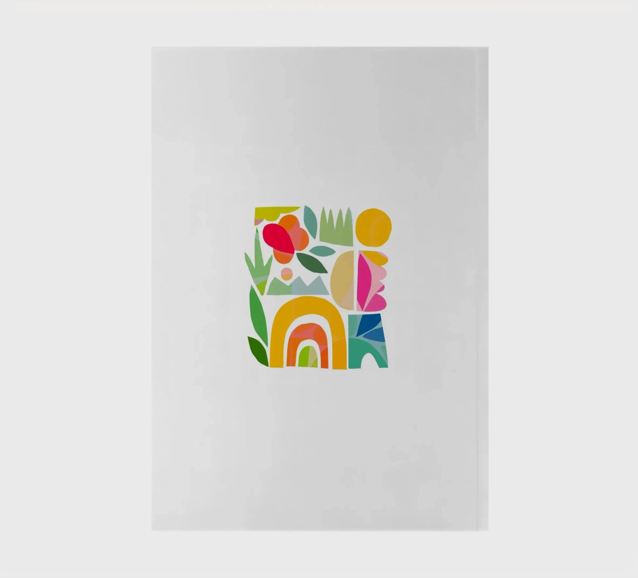 Minimal Abstract Shapes of Summer 1 • Matisse Nature Cut-Out notebook by Dominique Vari