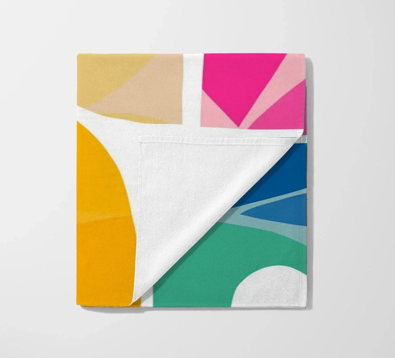 Minimal Abstract Shapes of Summer 1 • Matisse Nature Cut-Out beach towel by Dominique Vari