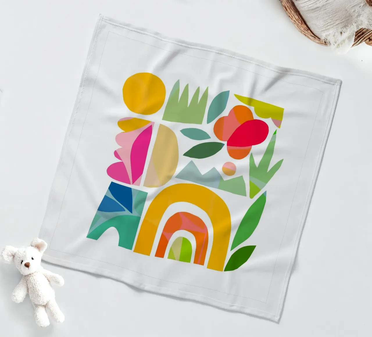 Forme astratte minime dell'estate 1 - Matisse Nature Cut-Out coperta in pile da Dominique Vari