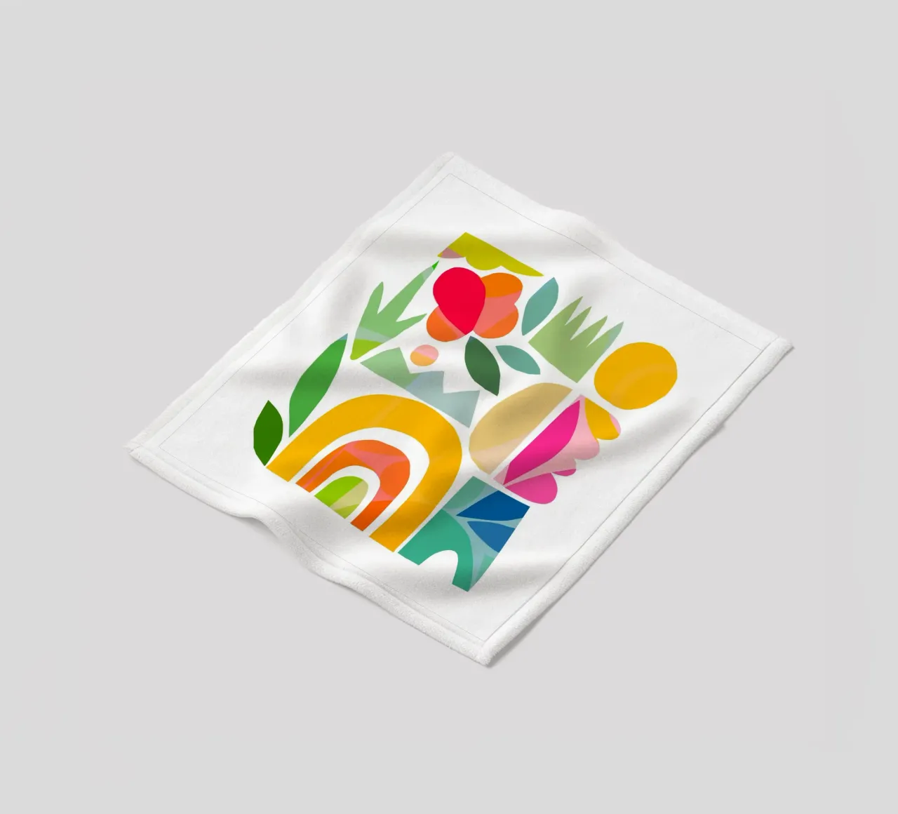 Forme astratte minime dell'estate 1 - Matisse Nature Cut-Out coperta in pile da Dominique Vari
