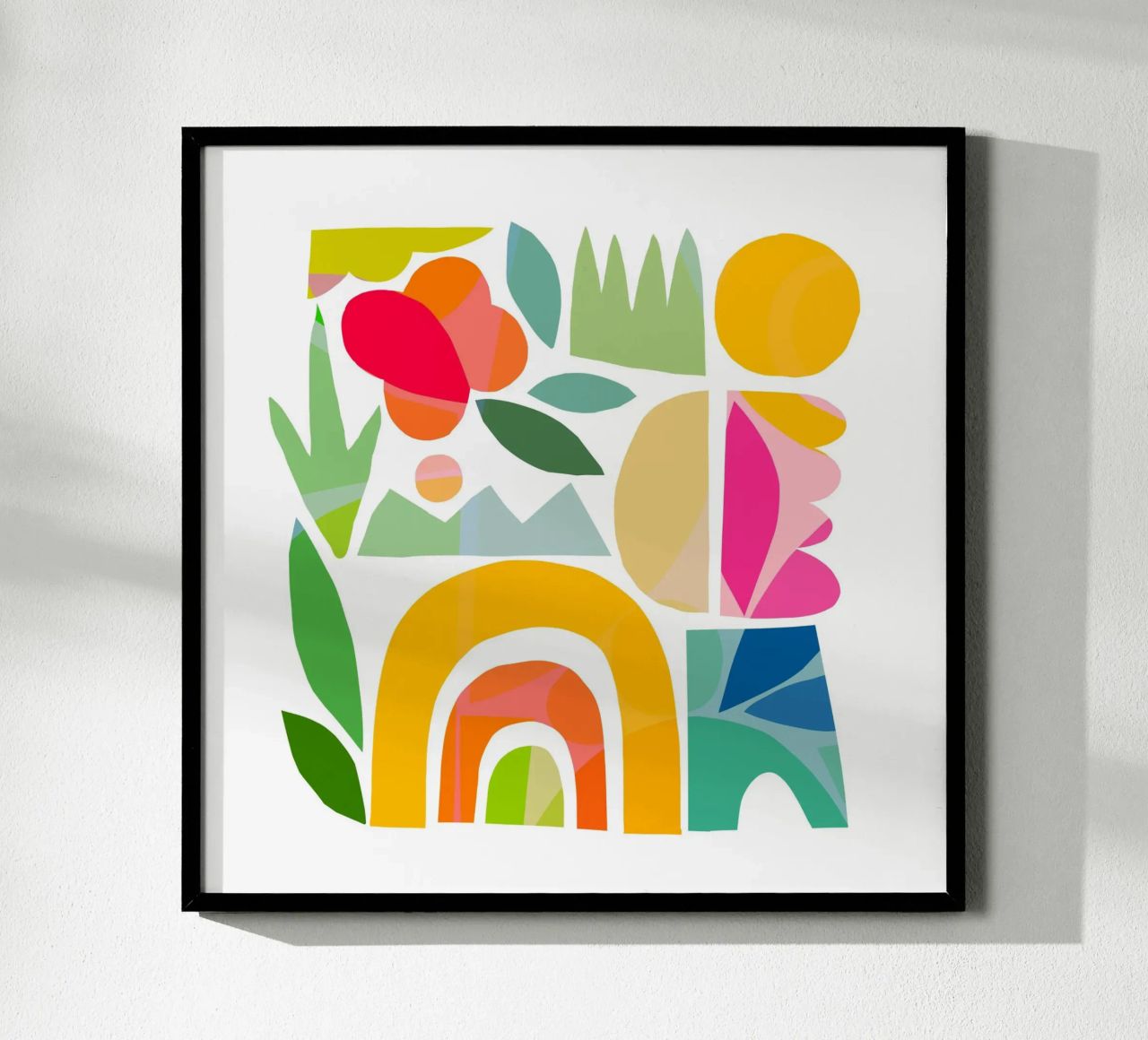 Minimal Abstract Shapes of Summer 1 • Matisse Nature Cut-Out poster by Dominique Vari