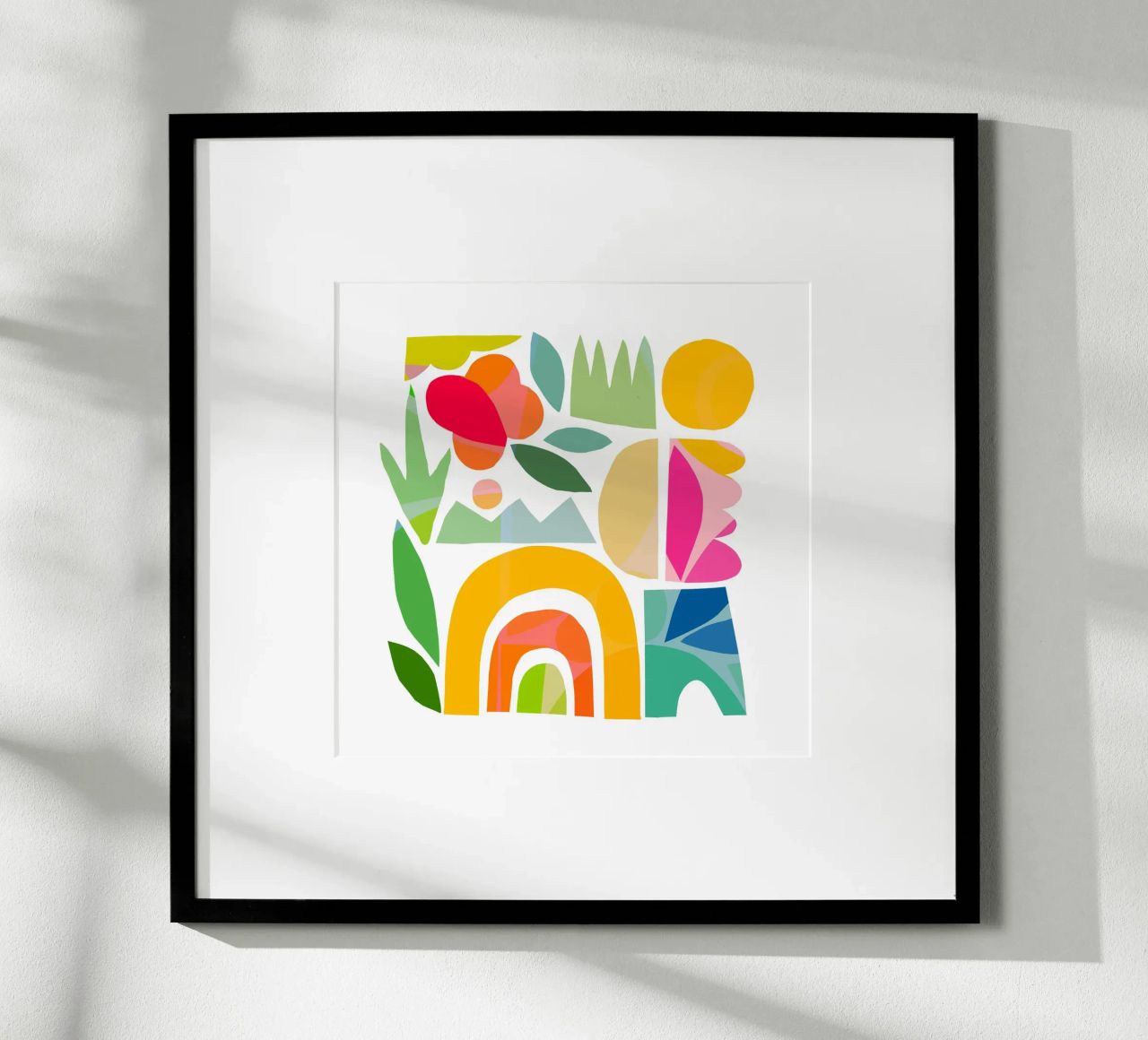 Minimal Abstract Shapes of Summer 1 • Matisse Nature Cut-Out poster by Dominique Vari