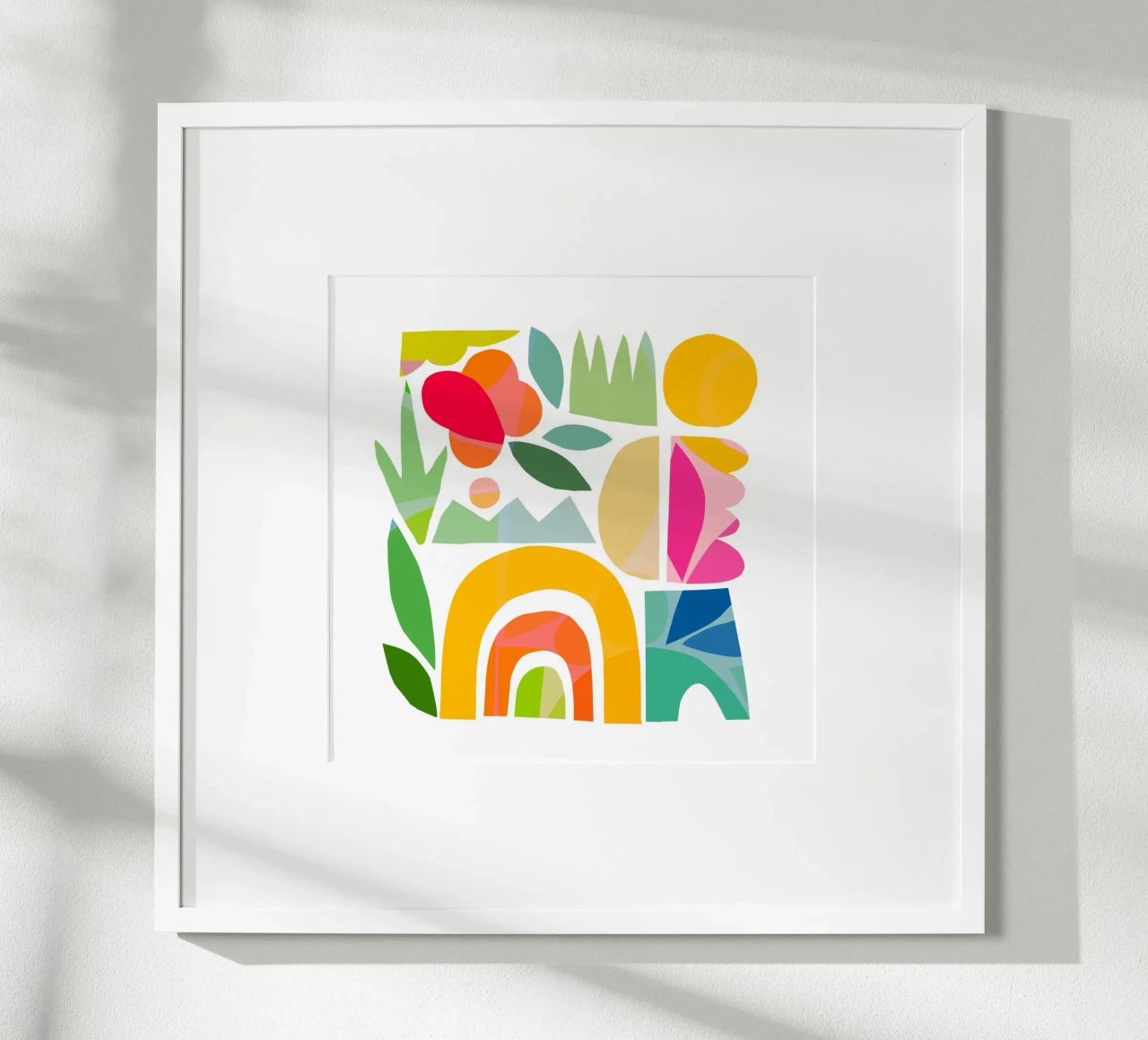Minimal Abstract Shapes of Summer 1 • Matisse Nature Cut-Out poster by Dominique Vari