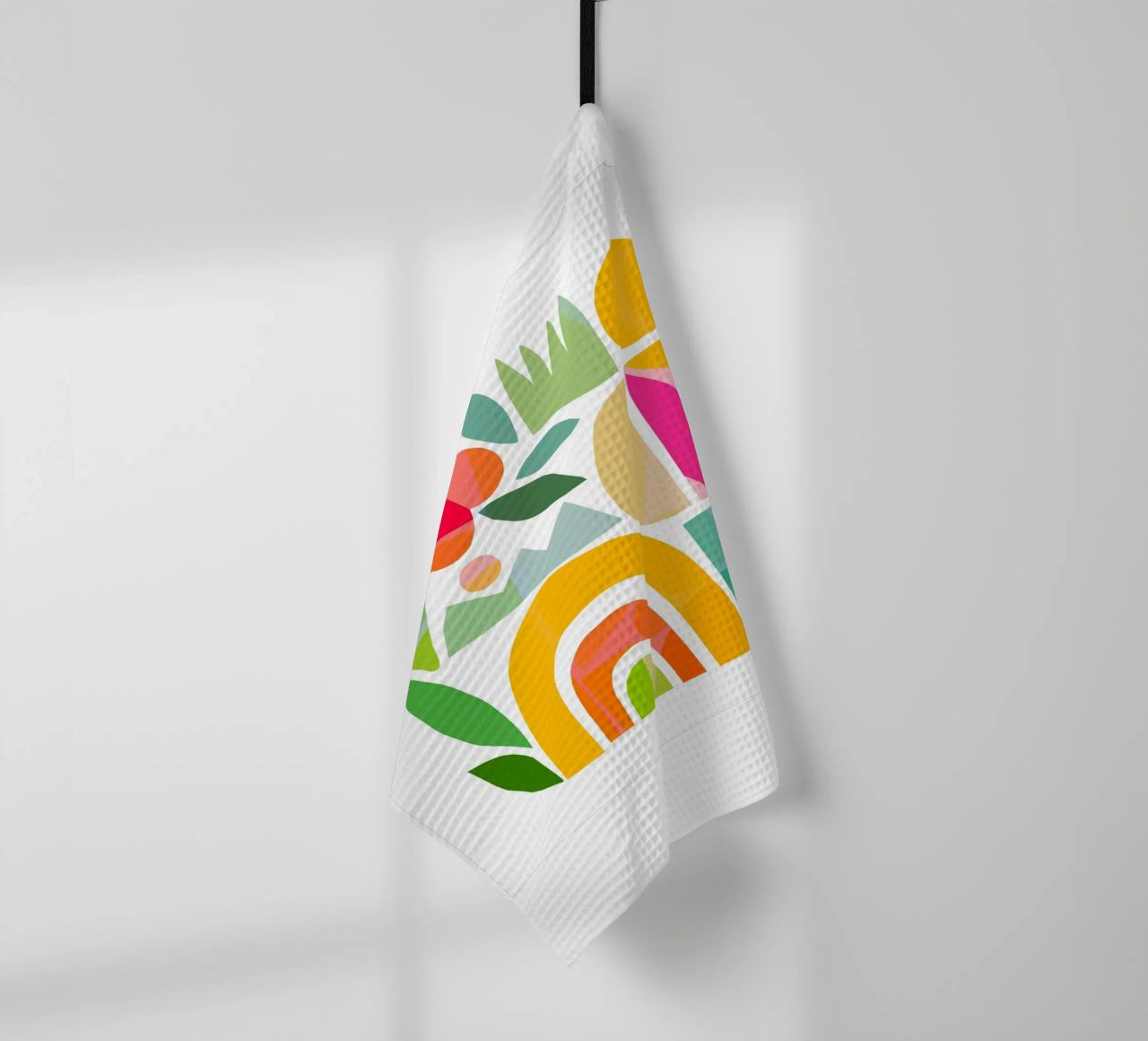 Minimal Abstract Shapes of Summer 1 • Matisse Nature Cut-Out tea towel by Dominique Vari
