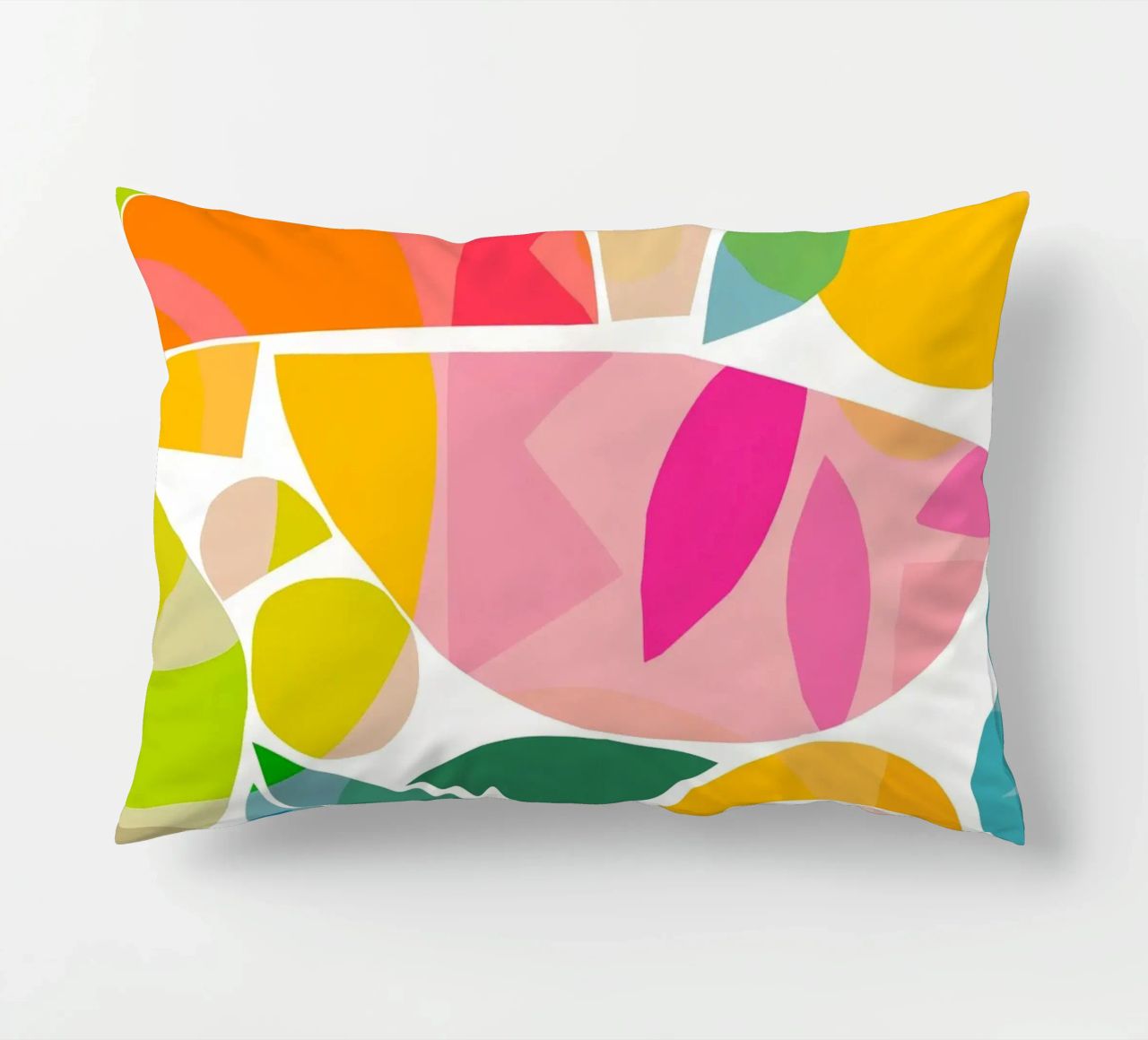 Forme colorate e minimali dell'estate 2 - Matisse Natura cuscino da Dominique Vari