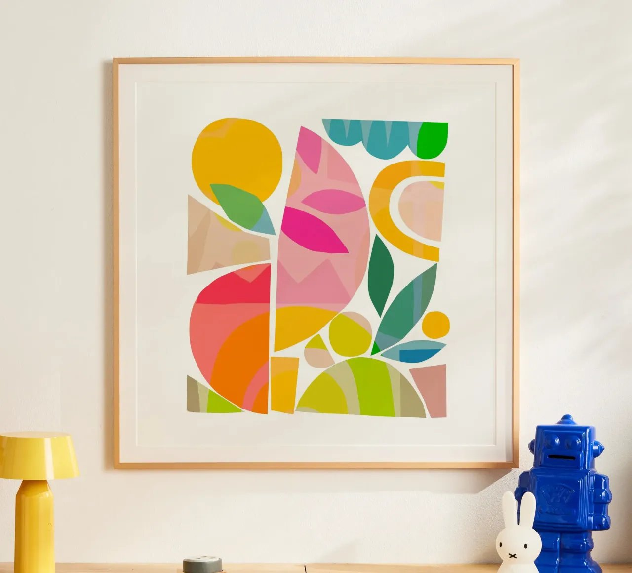 Forme colorate e minimali dell'estate 2 - Matisse Natura poster da Dominique Vari