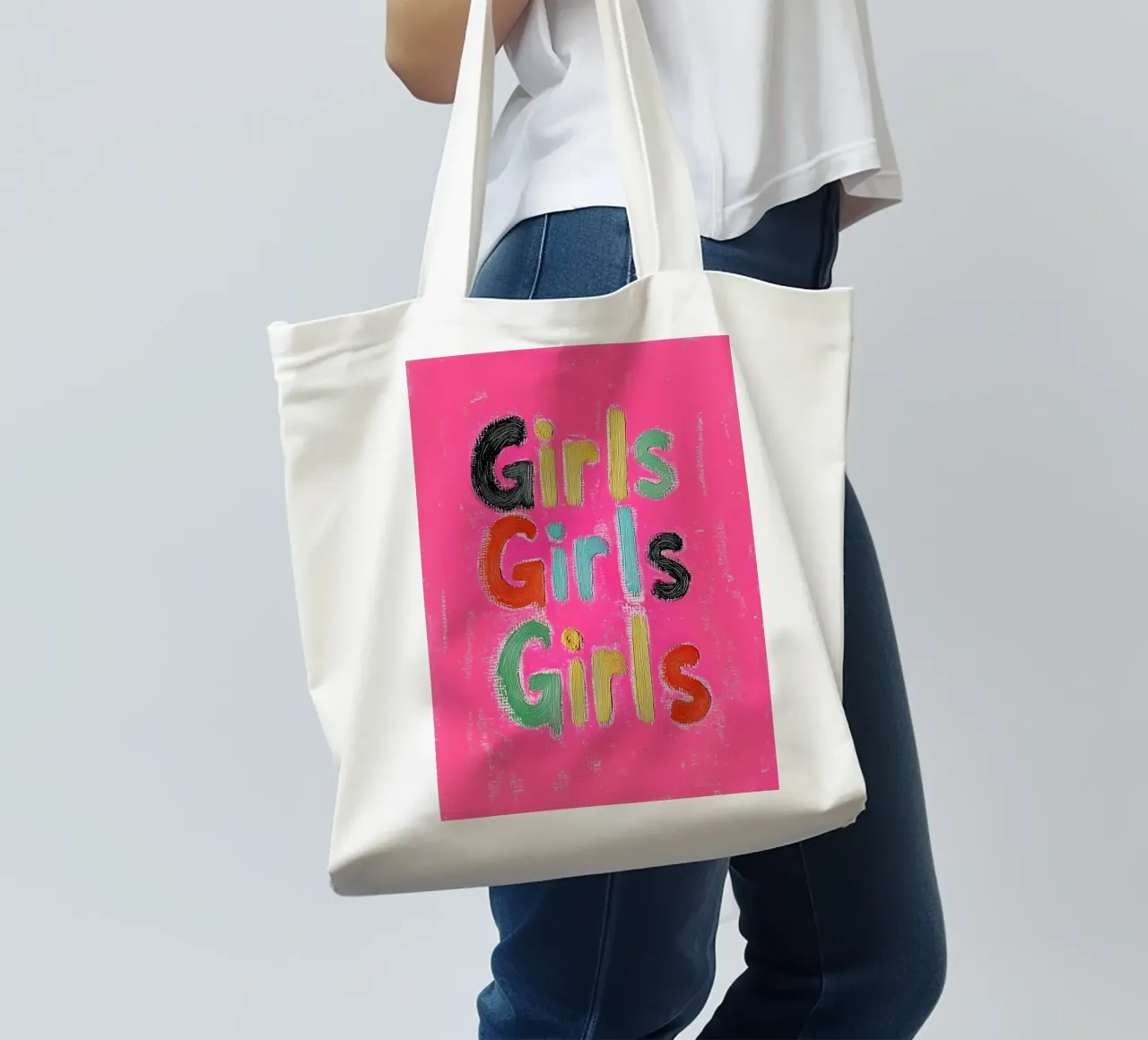 Happy childhood tote bag by Carinaprint