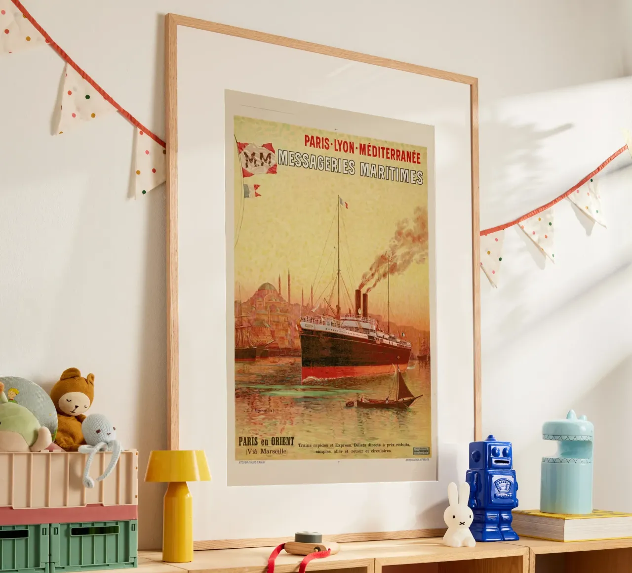 d'Alesi - Paris-Lyon-Méditerranée Messageries Maritimes poster da ARTOTHEK