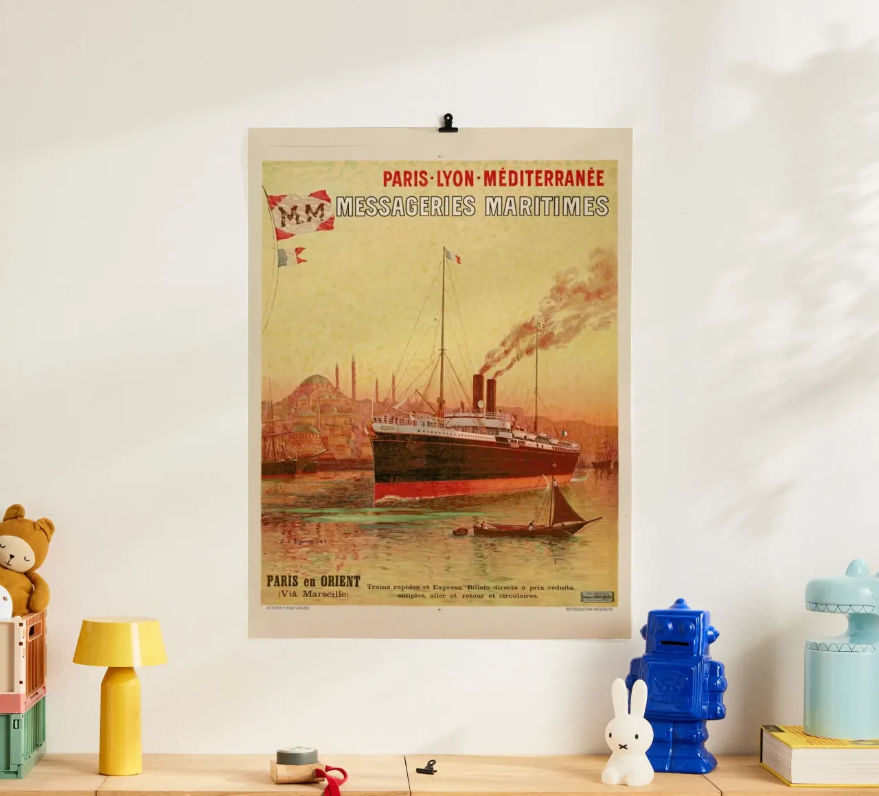 d'Alesi - Paris-Lyon-Méditerranée Messageries Maritimes poster da ARTOTHEK