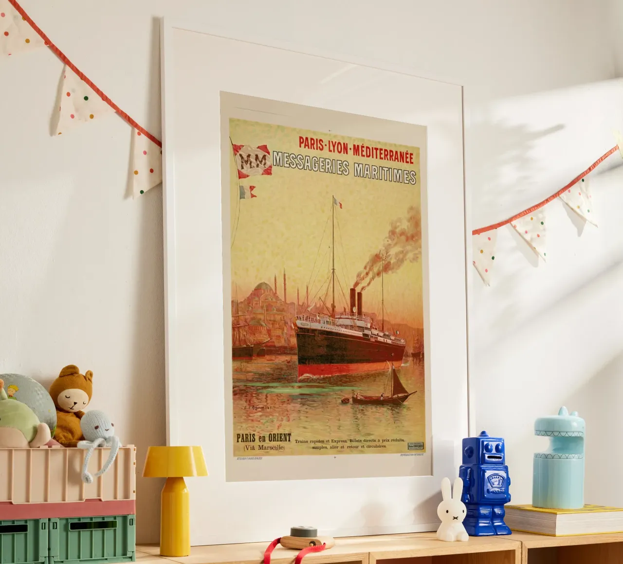d'Alesi - Paris-Lyon-Méditerranée Messageries Maritimes poster da ARTOTHEK