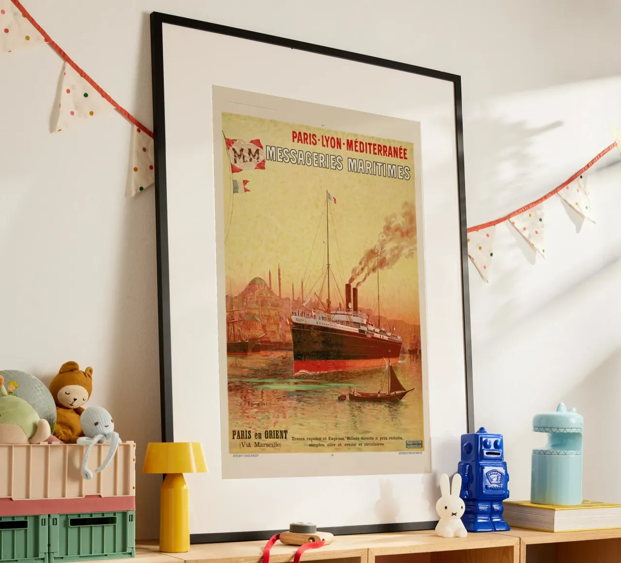 d'Alesi - Paris-Lyon-Méditerranée Messageries Maritimes poster da ARTOTHEK