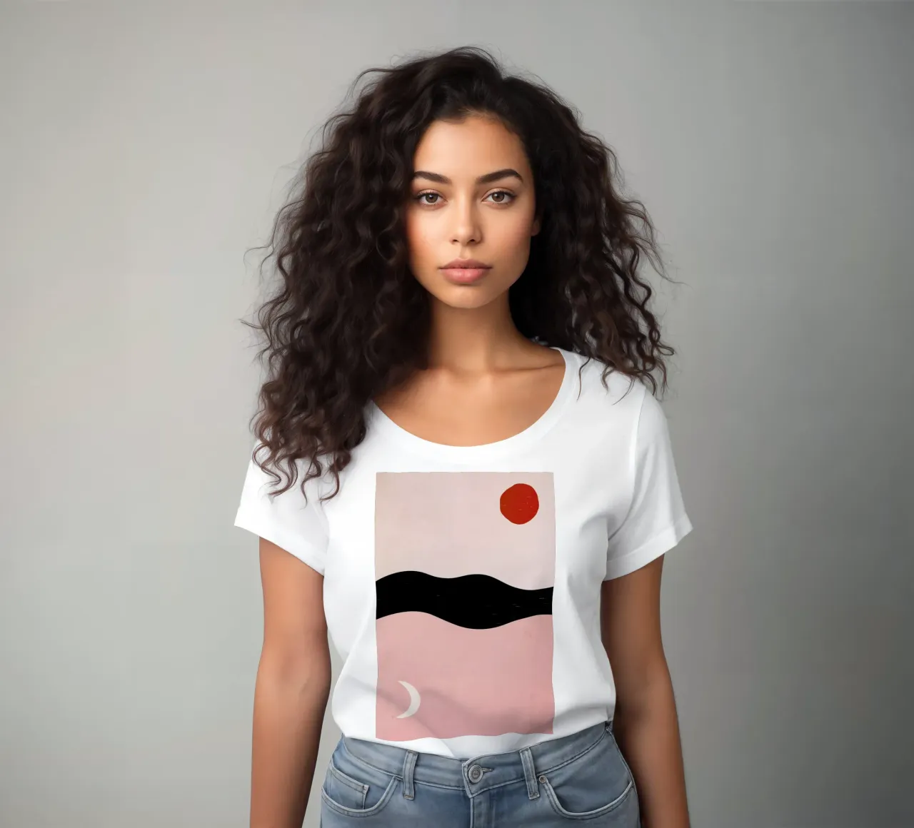 In Between women's fitted t-shirt by Pure