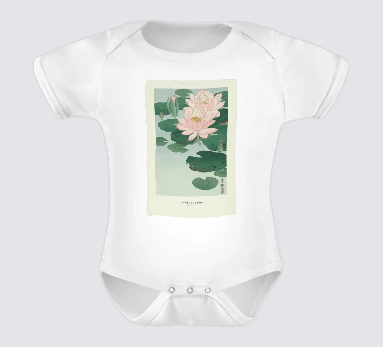 Ohara Shôson - Flowering Water Lily body neonato maniche corte da ARTOTHEK