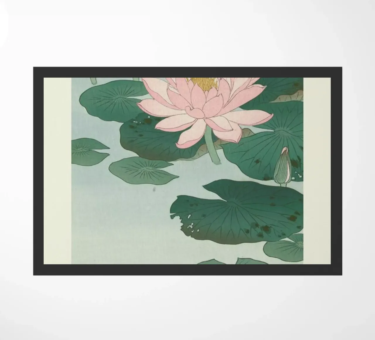 Ohara Shôson - Flowering Water Lily felpudo de ARTOTHEK