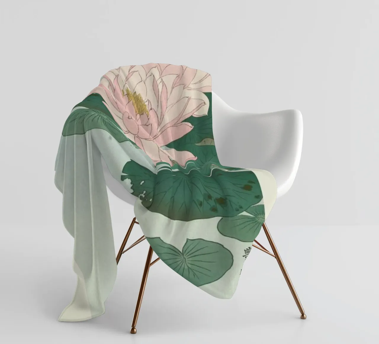 Ohara Shôson - Flowering Water Lily coperta in pile da ARTOTHEK